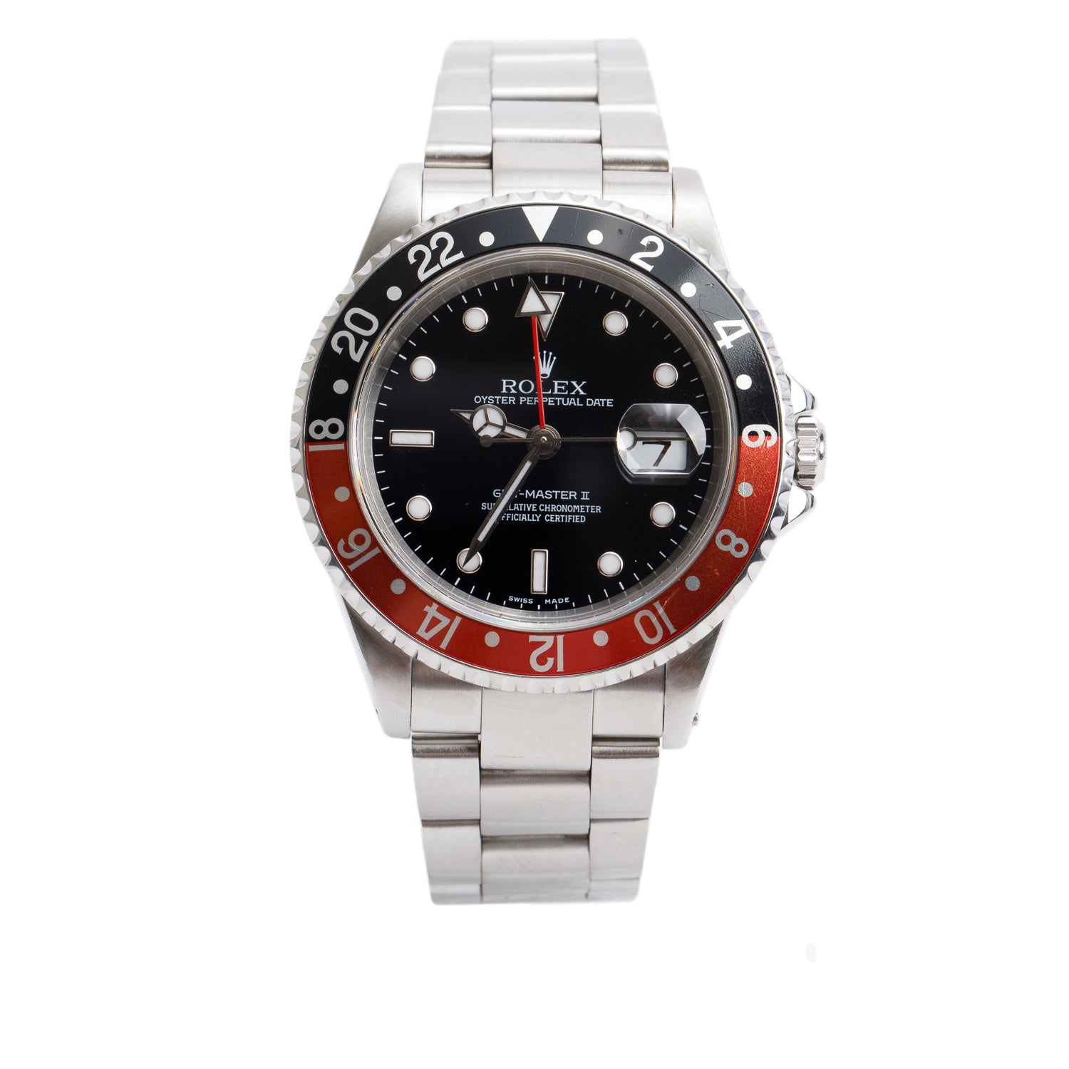 Rolex Stainless Steel GMT-Master II 'Coke' 40 MM Watch 16710
