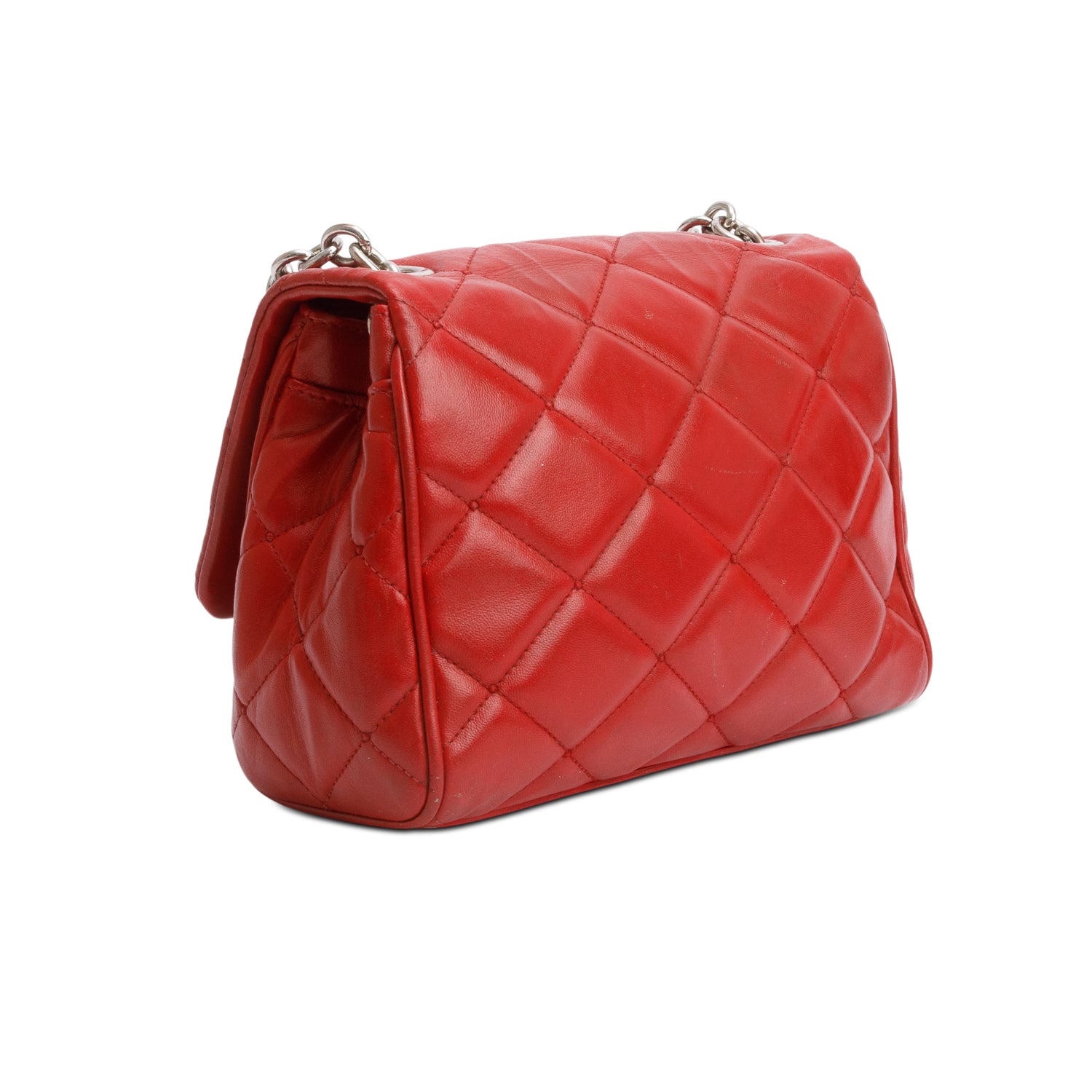 Dolce & Gabbana Red Quilted Calfskin Leather Miss Kate Crossbody Bag