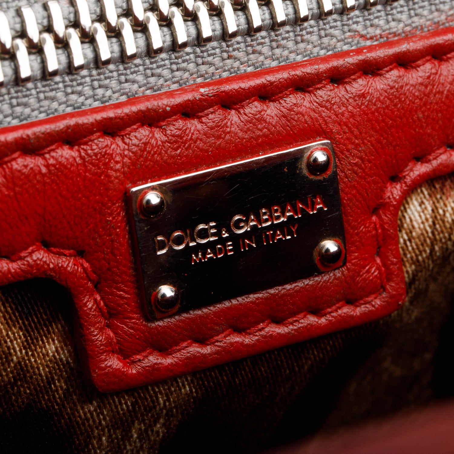 Dolce & Gabbana Red Quilted Calfskin Leather Miss Kate Crossbody Bag