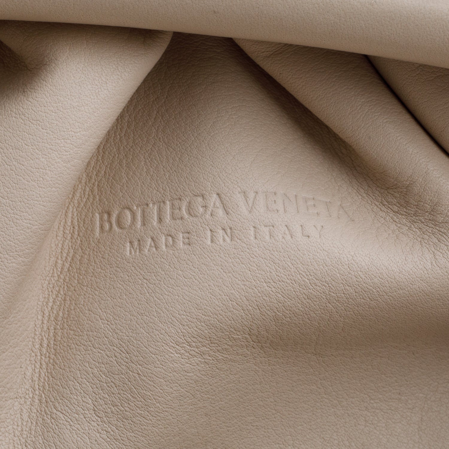 Bottega Veneta White Calfskin Intrecciato Leather The Mini Pouch