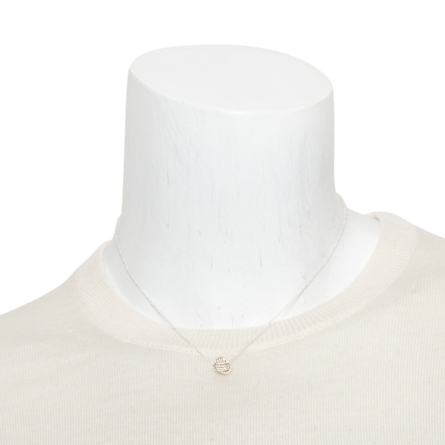 Tiffany & Co. Sterling Silver Twist Knot Pendant Necklace