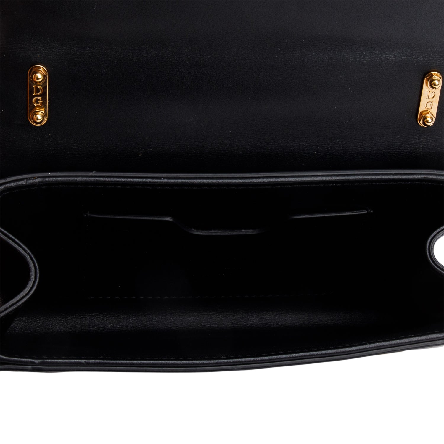 Dolce & Gabbana Black Calfskin Leather DG Girls Phone Crossbody Bag