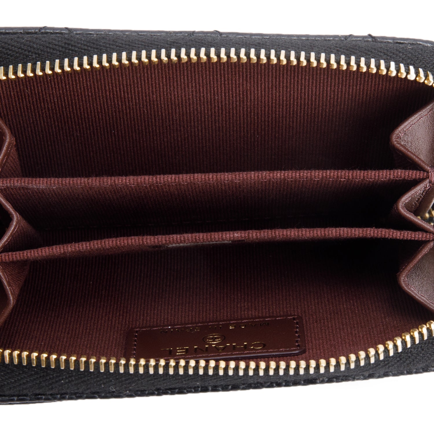 Chanel Black Caviar Leather Classic Zipped Coin Purse