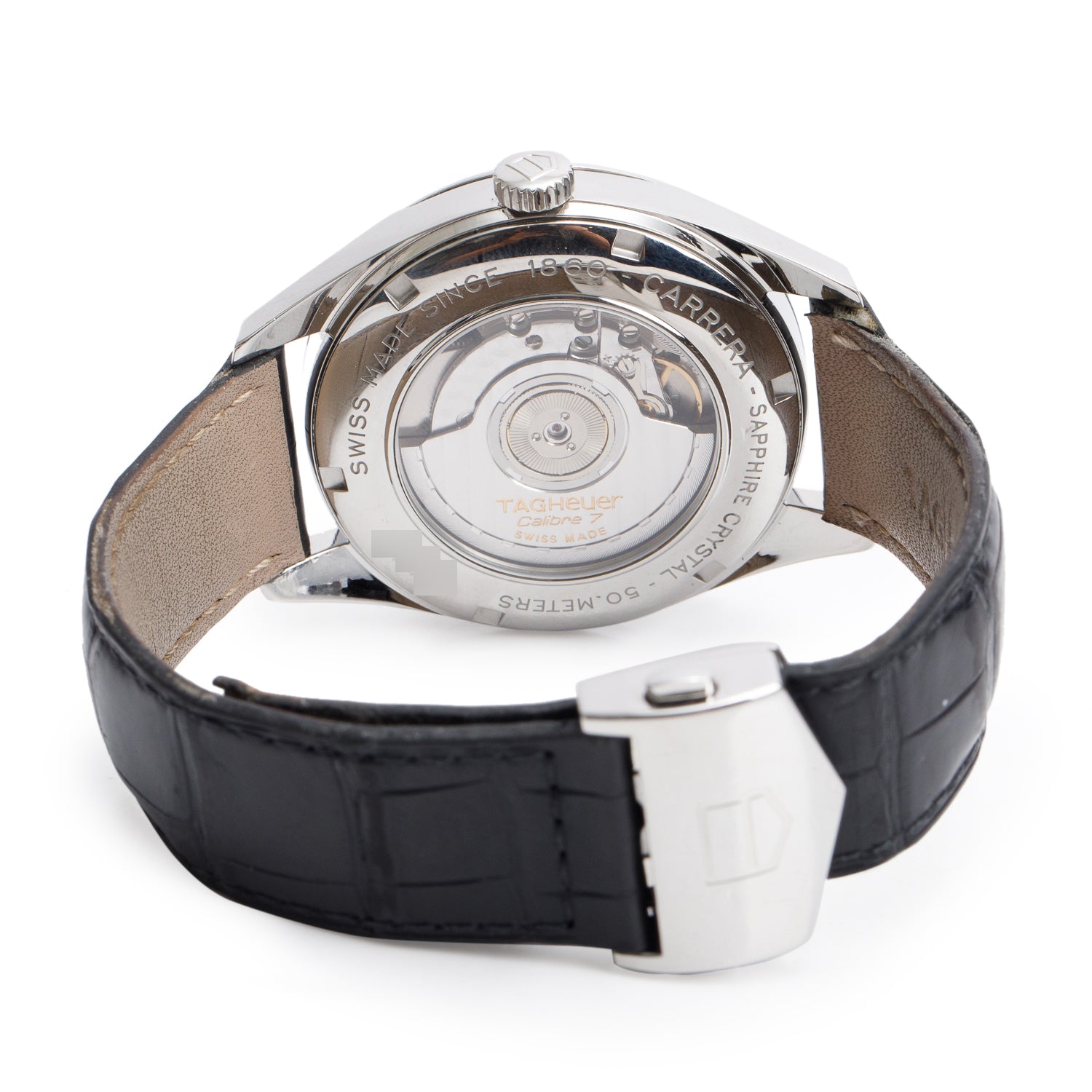 Tag Heuer Stainless Steel Carrera Twin-Time 39 MM Automatic Watch WV2115-0 w/ Box