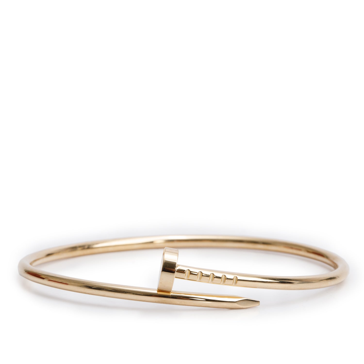 Cartier 18k Yellow Gold Juste Un Clou Bracelet, Small Model Size 16 w/ Box & Receipt