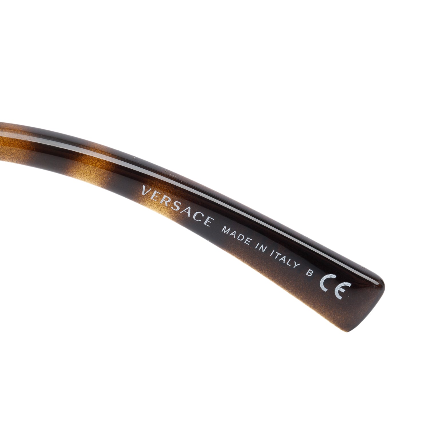 Versace 4382 Havana Acetate Virtue Rectangular Sunglasses w/ Box