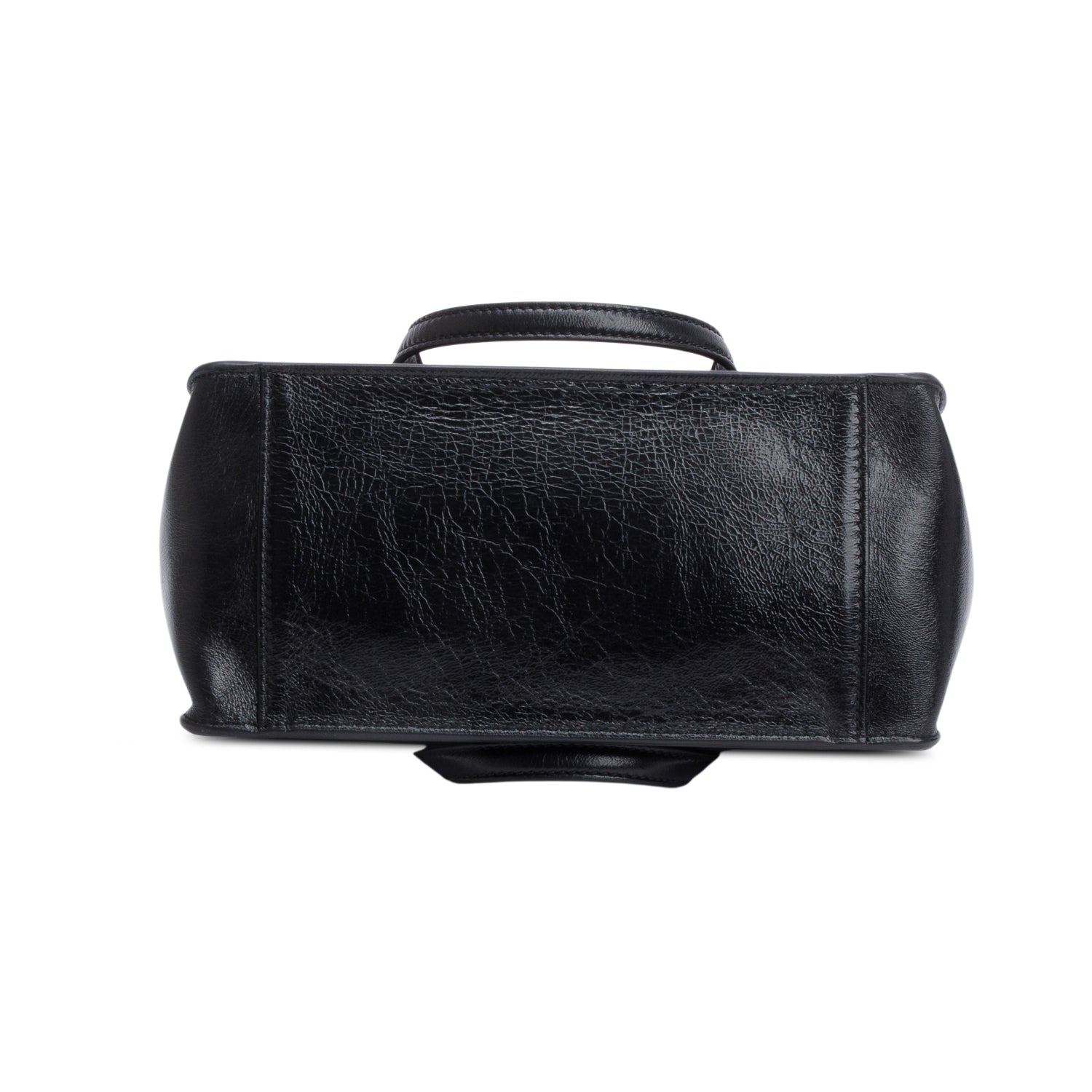 Fendi Black Leather Brown Suede FF Small Flip Bag