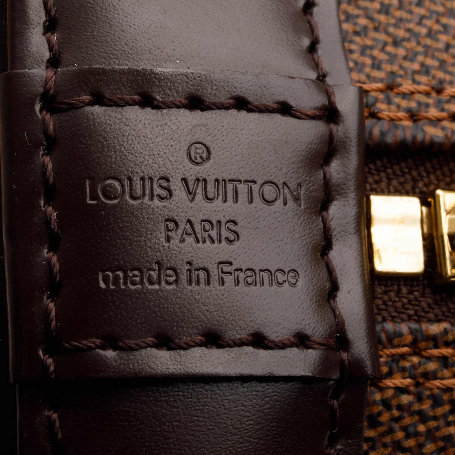 Louis Vuitton Damier Ebene Alma BB w/ Strap & Box