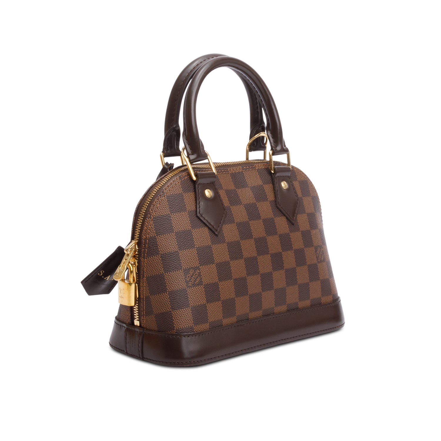 Louis Vuitton Damier Ebene Alma BB w/ Strap & Box