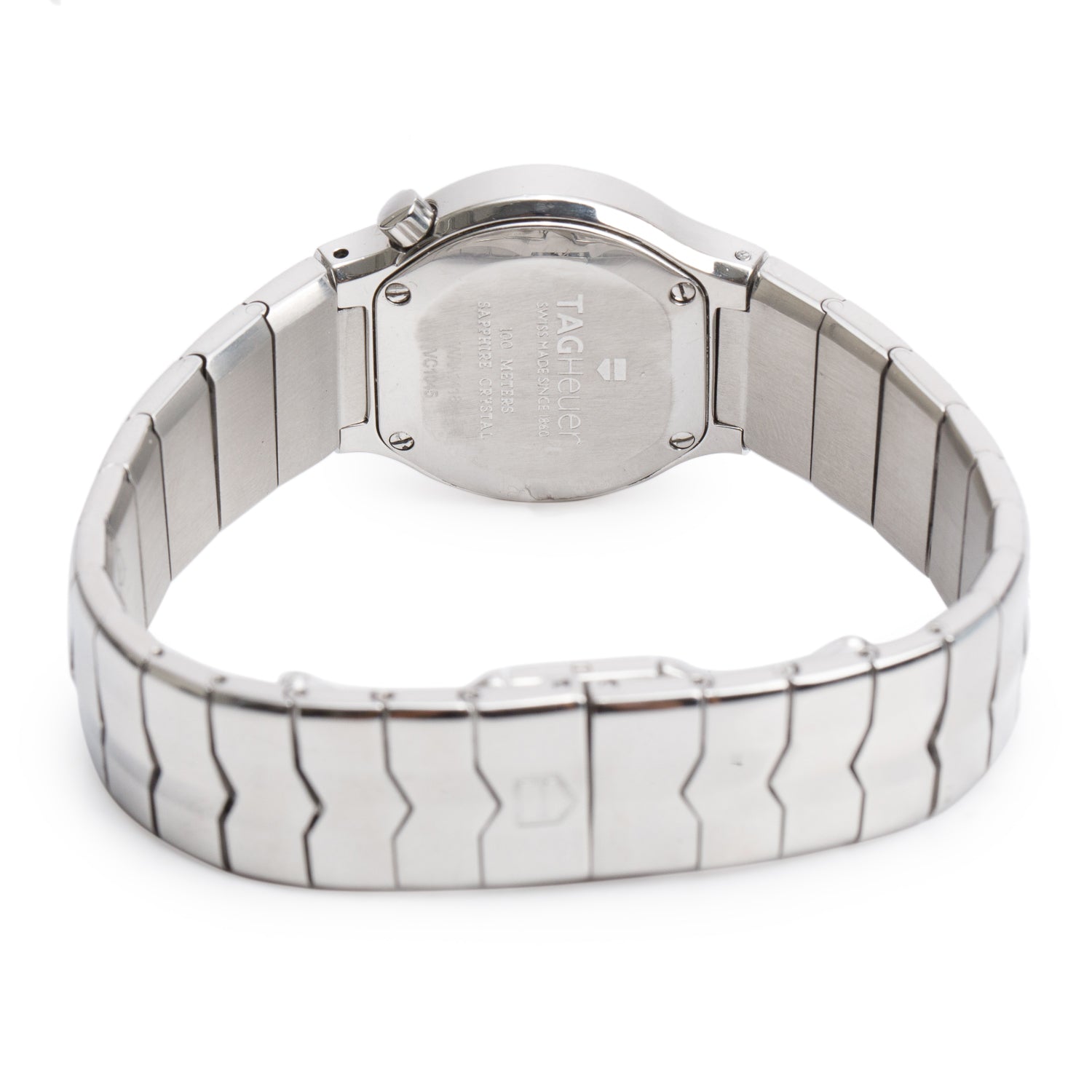 Tag Heuer Stainless Steel Alter Ego 25 MM Quartz Watch Mother of Pearl Diamond Dial WAA1418