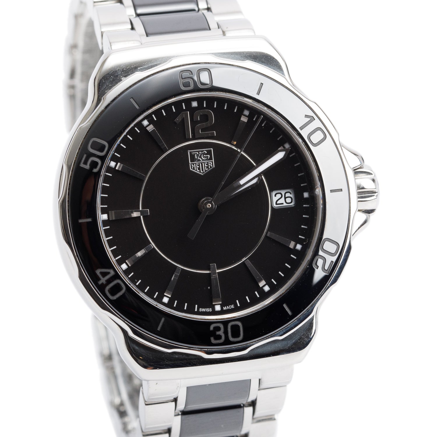 Tag Heuer Stainless Steel & Black Ceramic Formula 1 37 MM Quartz Watch WAH1210