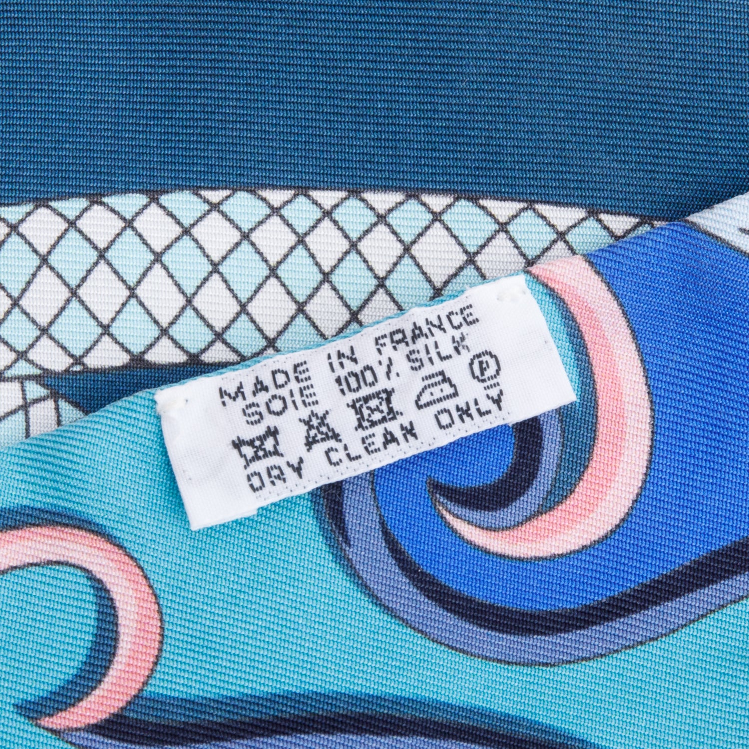 Hermes Blue/Multicolor Maxi Twilly Long Silk Scarf w/ Box