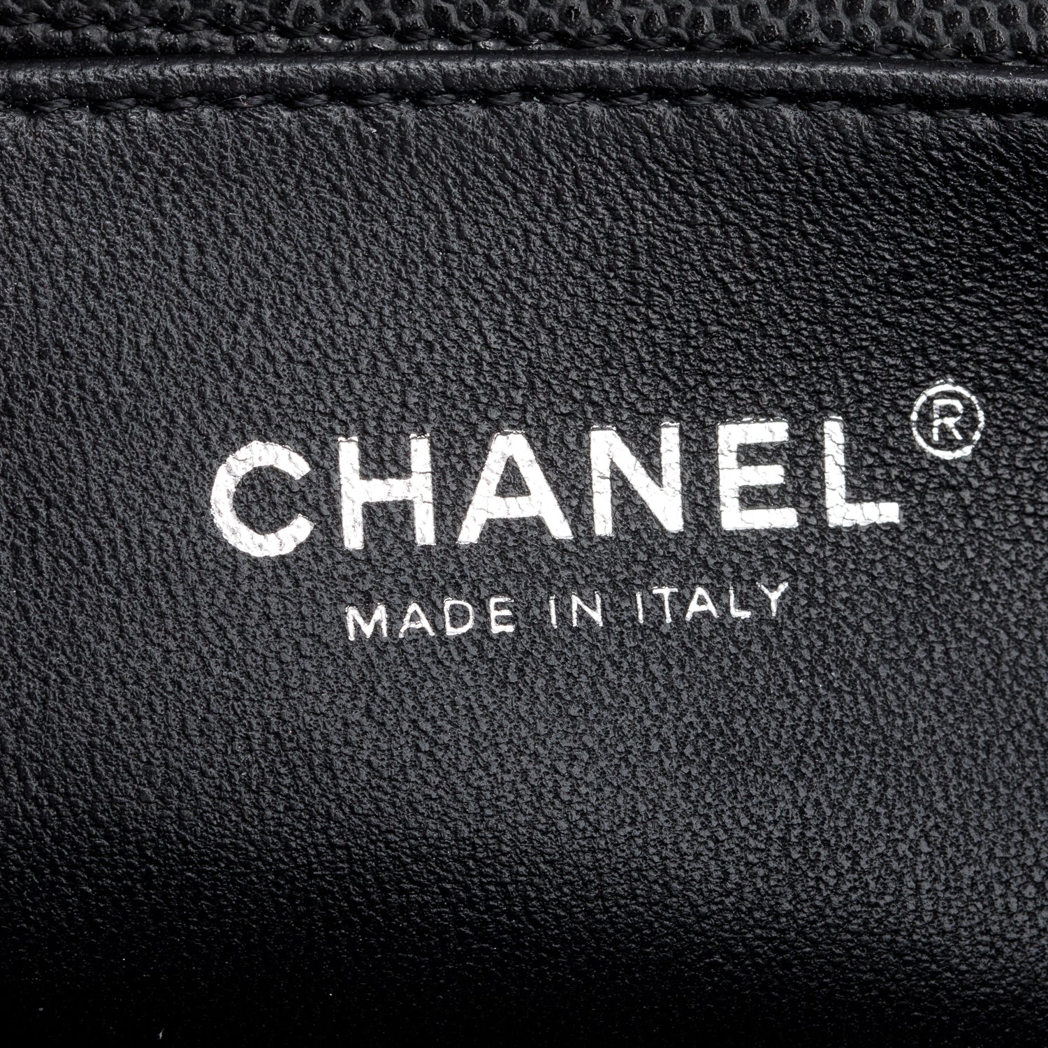 Chanel Black Quilted Caviar Leather Medium Boy Bag w/ Box