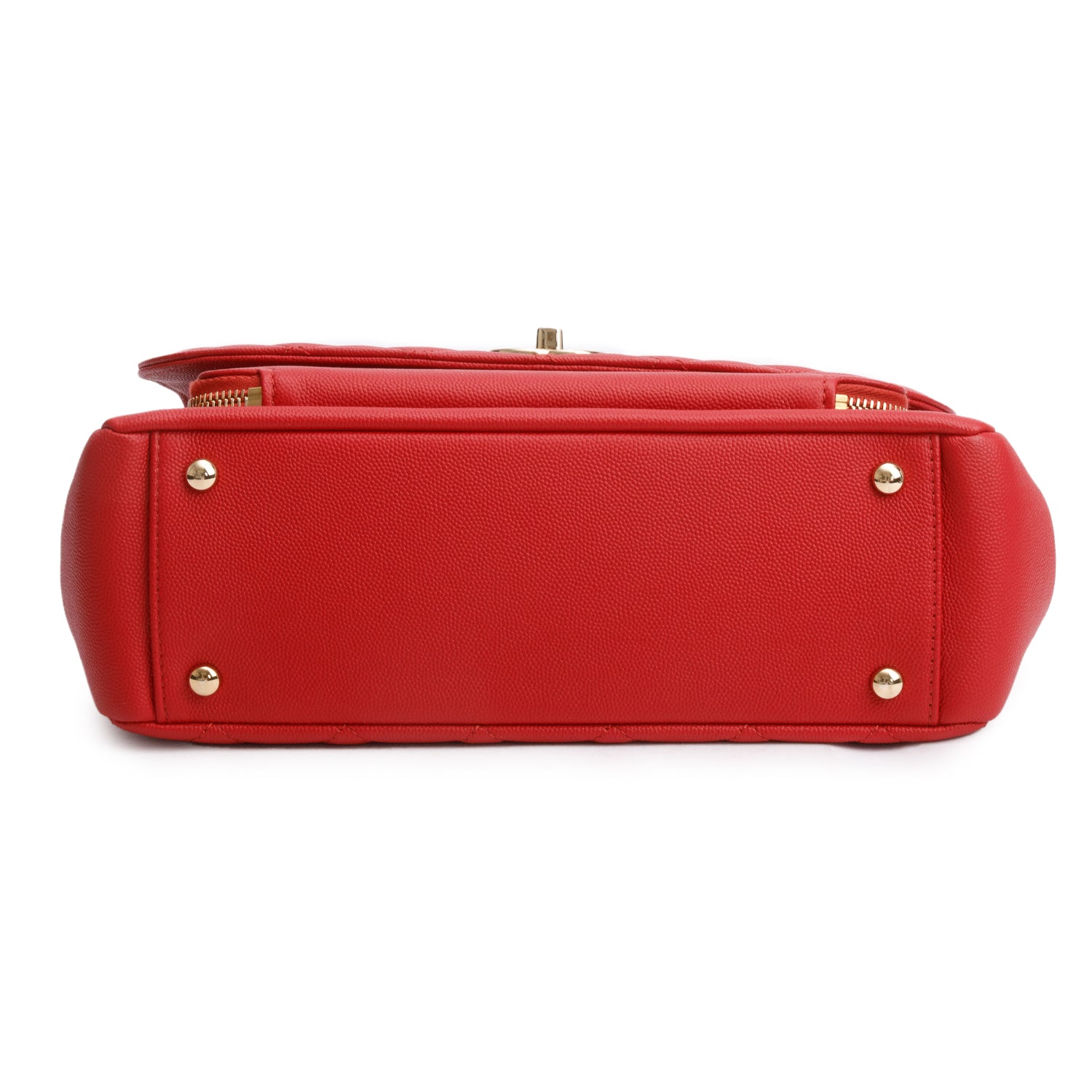 Chanel Red Caviar Leather Large Business Affinity Flap Bag w/ Box & Authenticity Card