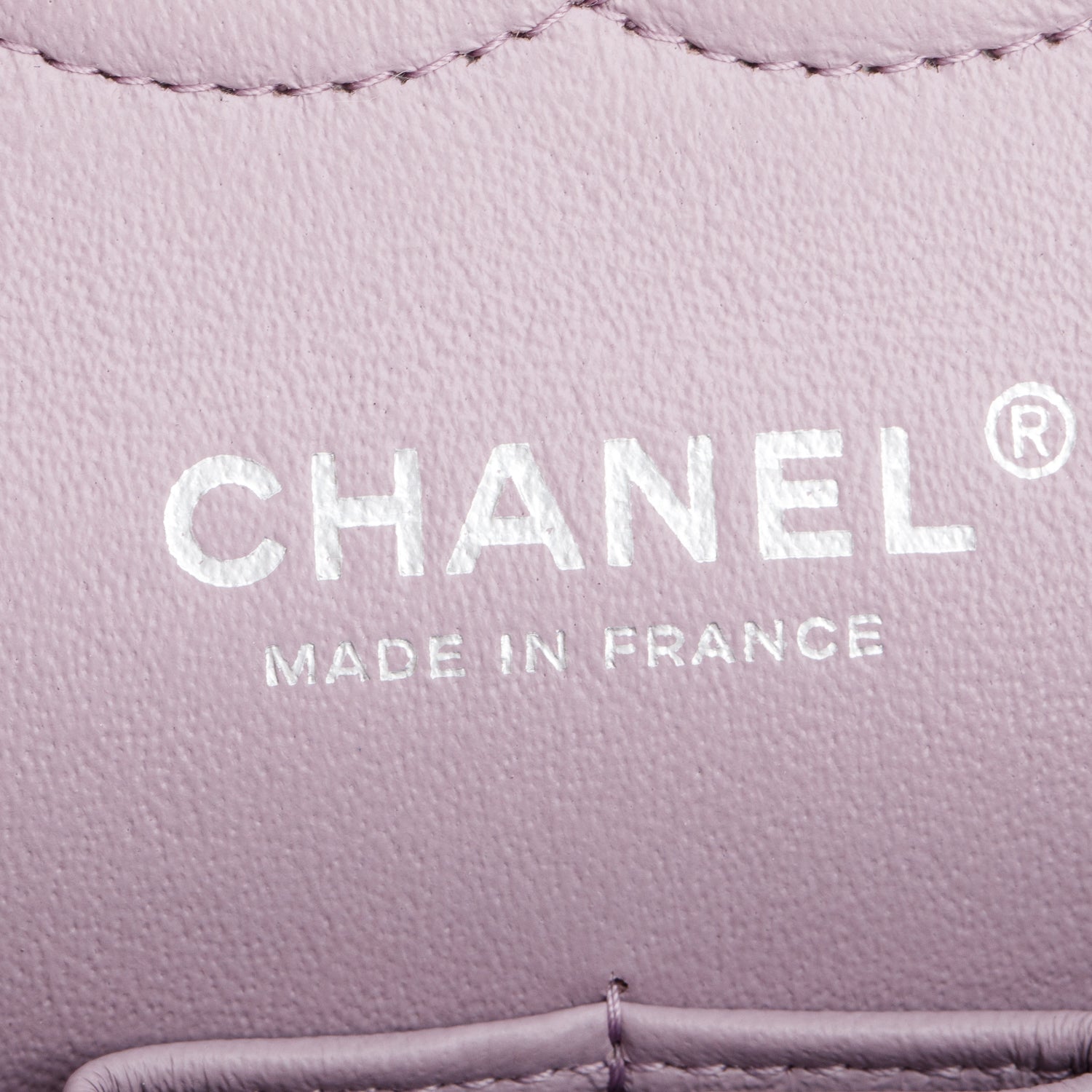 Chanel Purple Quilted Lambskin Leather Classic Medium Double Flap Bag w/ Box & Authenticity Card