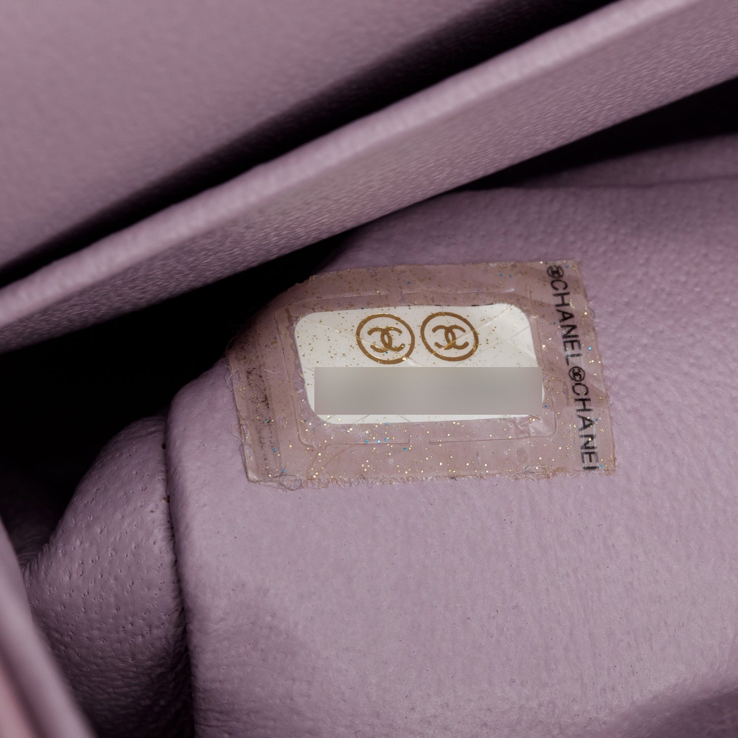 Chanel Purple Quilted Lambskin Leather Classic Medium Double Flap Bag w/ Box & Authenticity Card