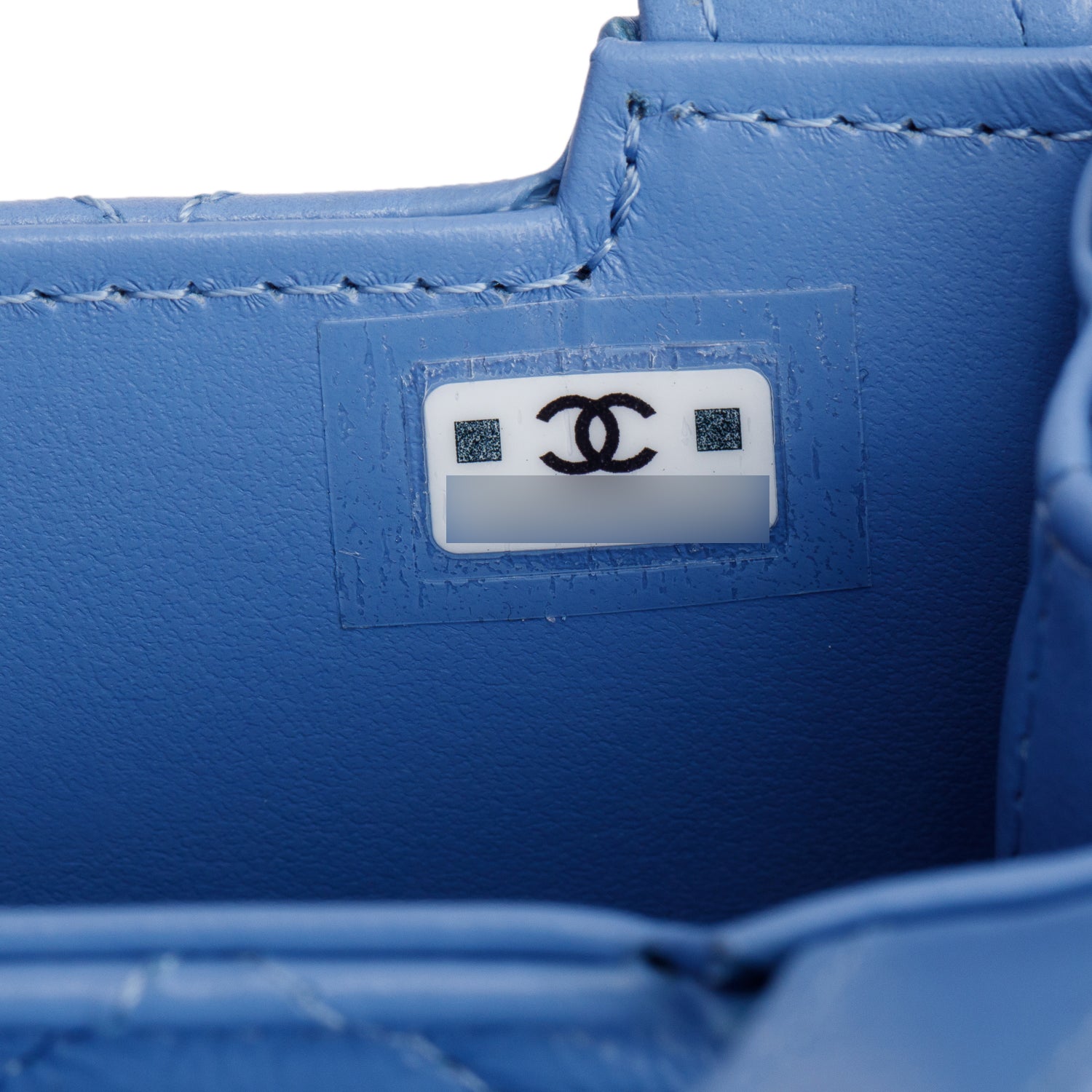 Chanel 2025 Bue Shiny Aged Calfskin Leather Nano Kelly Crossbody Bag w/ Box & Receipt