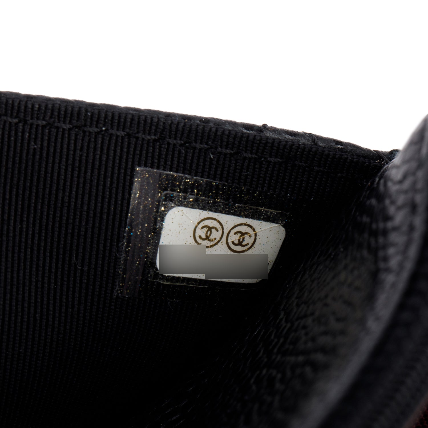 Chanel Black Quilted Caviar Leather Classic Wallet on Chain w/ Box, Receipt & Authenticity Card