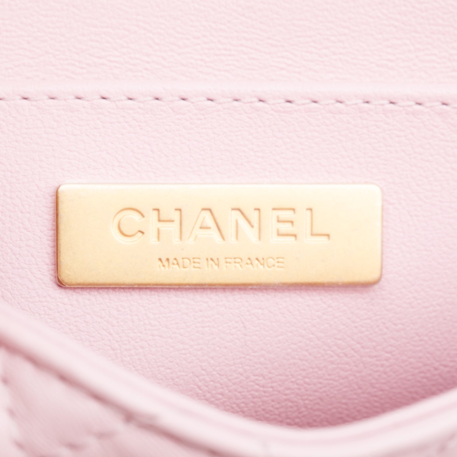 Chanel Pink Quilted Lambskin Leather Mini Top Handle Flap Bag