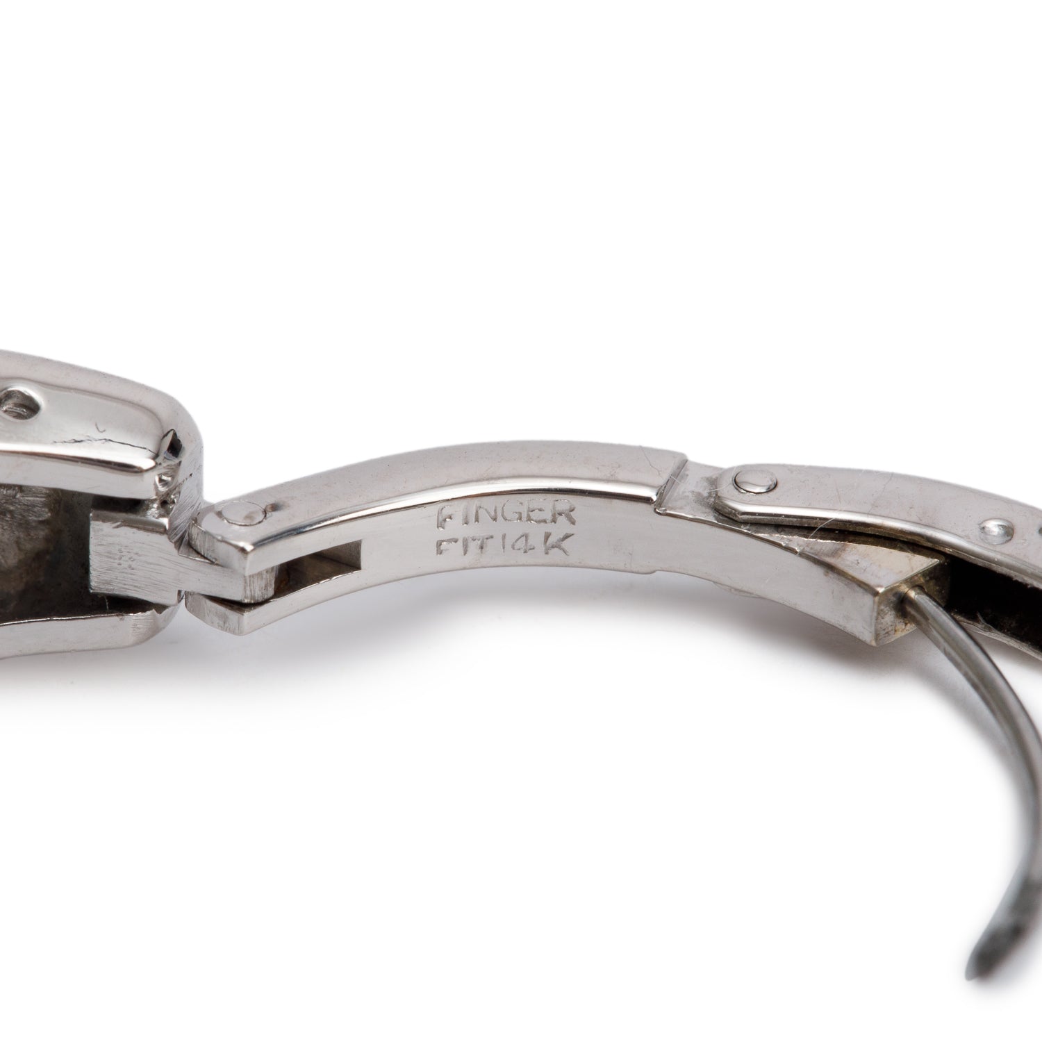 14k White Gold Blue Topaz and Diamond Cocktail Ring, Size 6.5