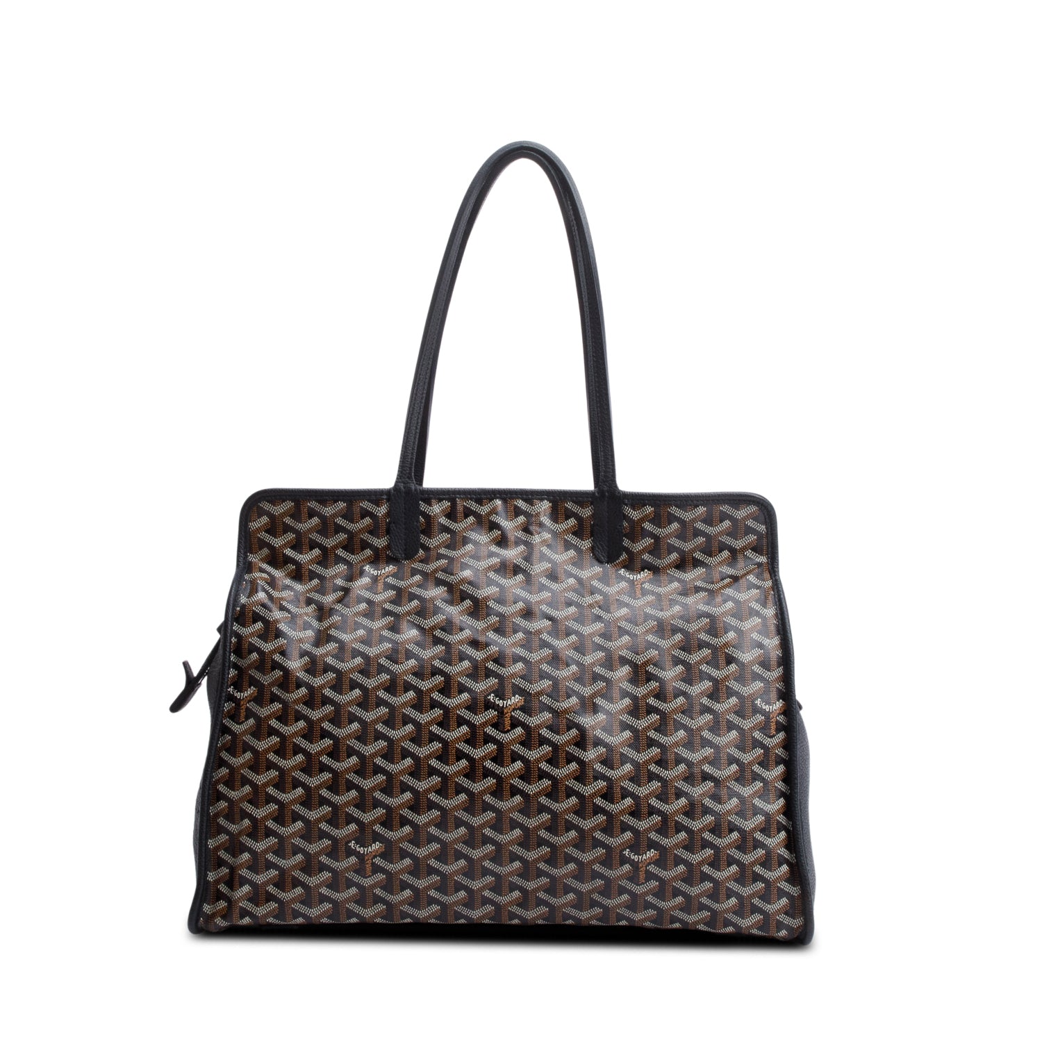 Goyard 2021 Black Monogram Canvas Sac Hardy PM w/ Pouch