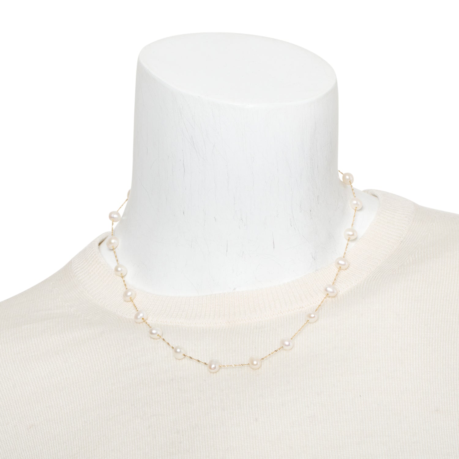 Effy 14k Yellow Gold Fresh Water Pearl Necklace w/ Box