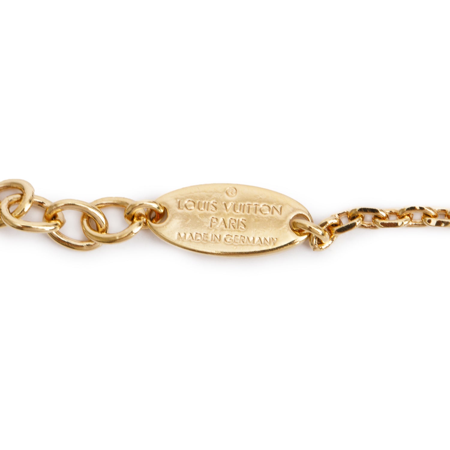 Louis Vuitton Gold Plated Collier Blooming Supple Necklace w/ Receipt