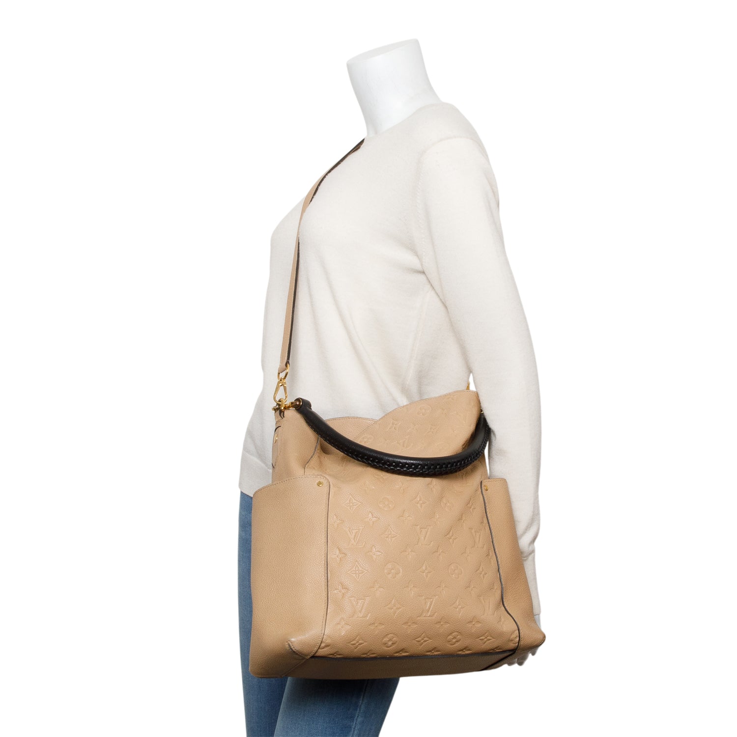 Louis Vuitton Dune Monogram Empreinte Leather Bagatelle w/ Strap