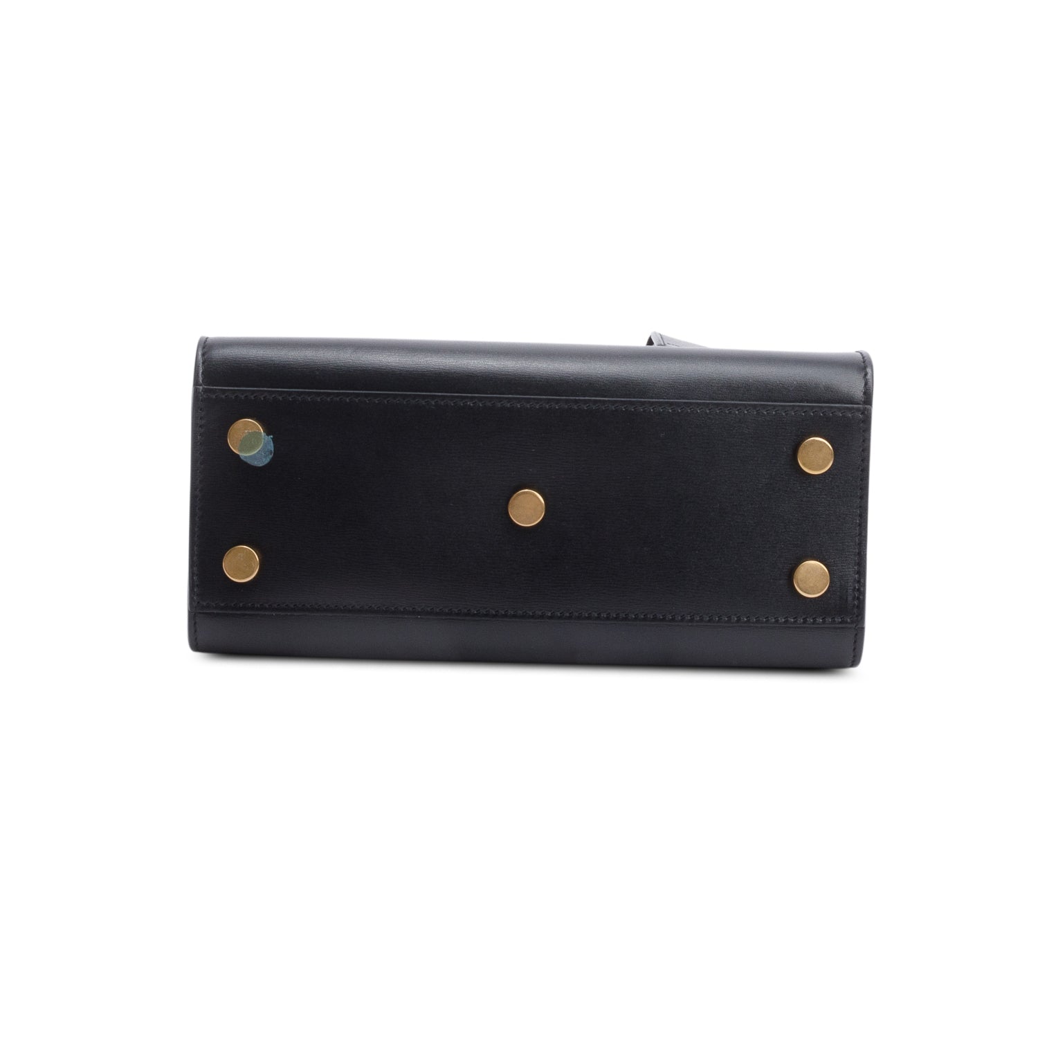 Saint Laurent 2021 Black Smooth Leather Nano Sac De Jour w/ Strap