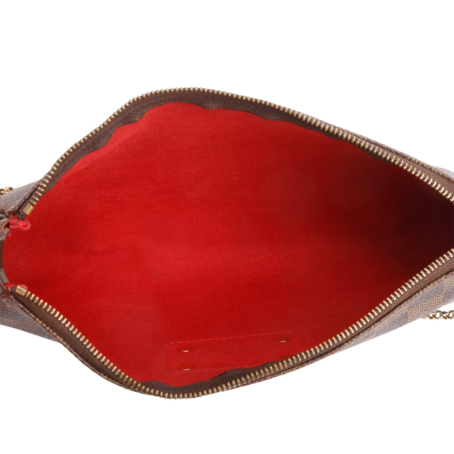 Louis Vuitton Damier Ebene Eva Clutch w/ Strap