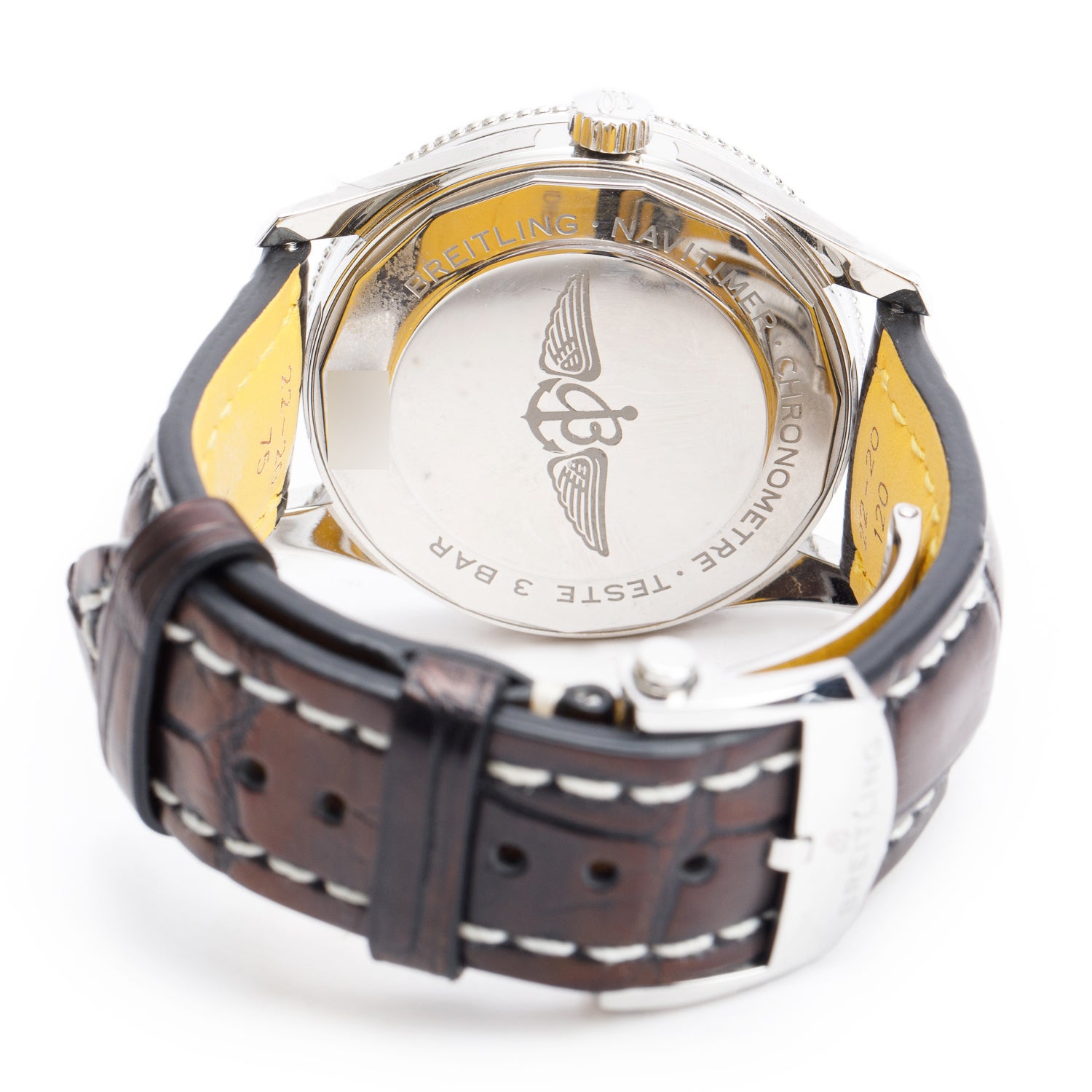 Breitling Stainless Steel Navitimer 41 MM Automatic Watch Black Dial A17326 w/ Box & Papers