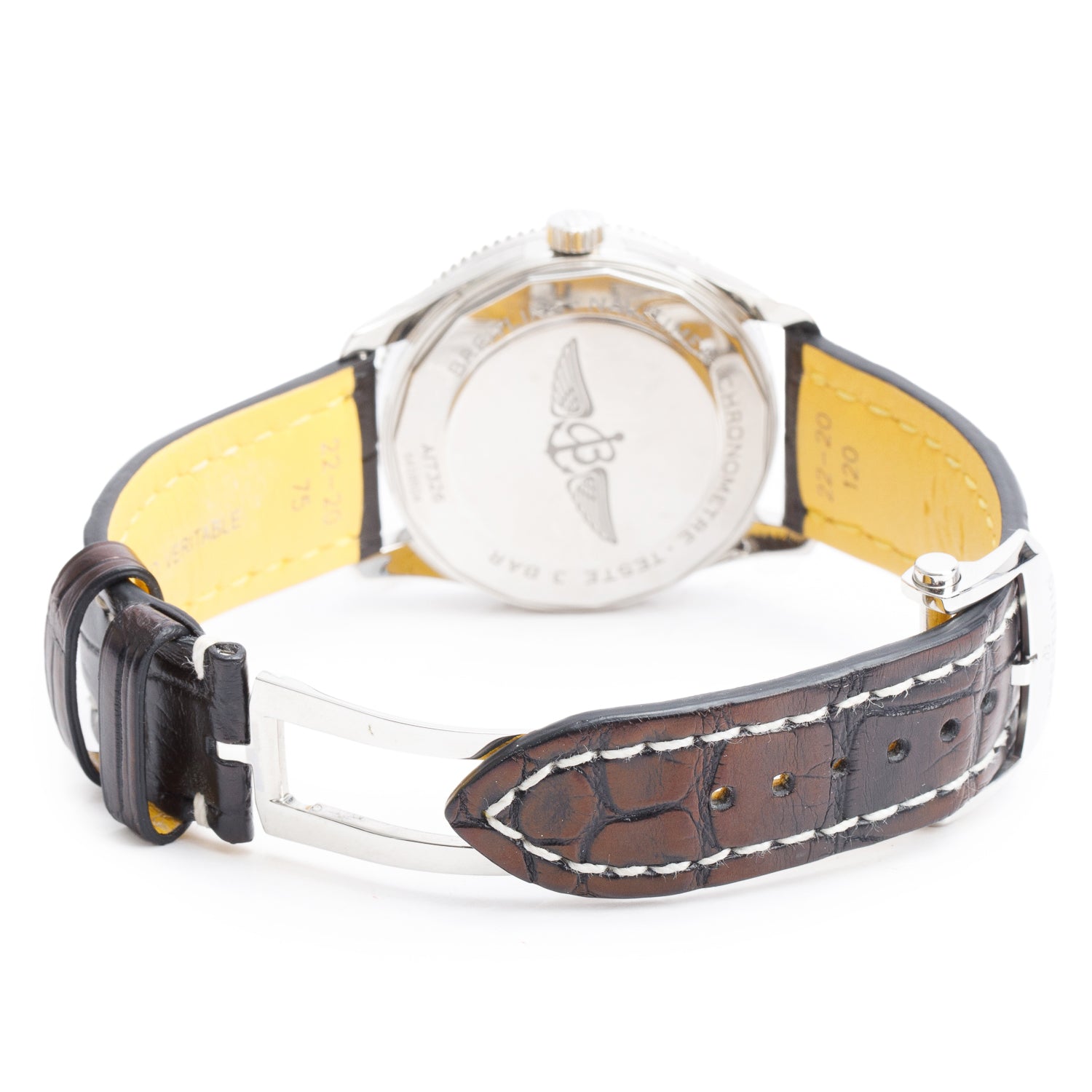 Breitling Stainless Steel Navitimer 41 MM Automatic Watch Black Dial A17326 w/ Box & Papers