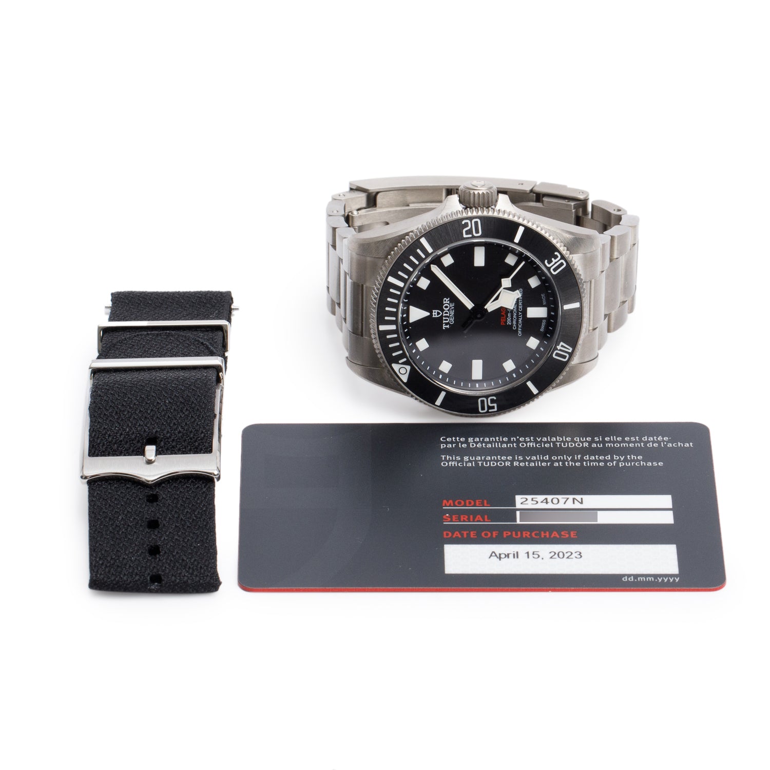 Tudor 2023 Titanium Black Dial Pelagos 39 MM Automatic Watch 25407N w/ Box & Papers