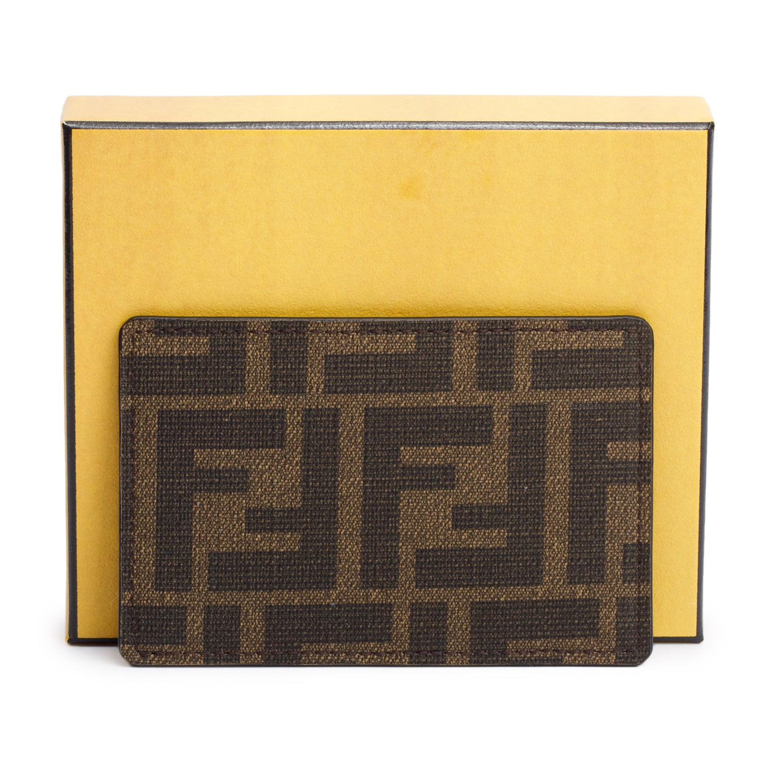 Fendi Zucca FF Logo Card Holder w/ Box