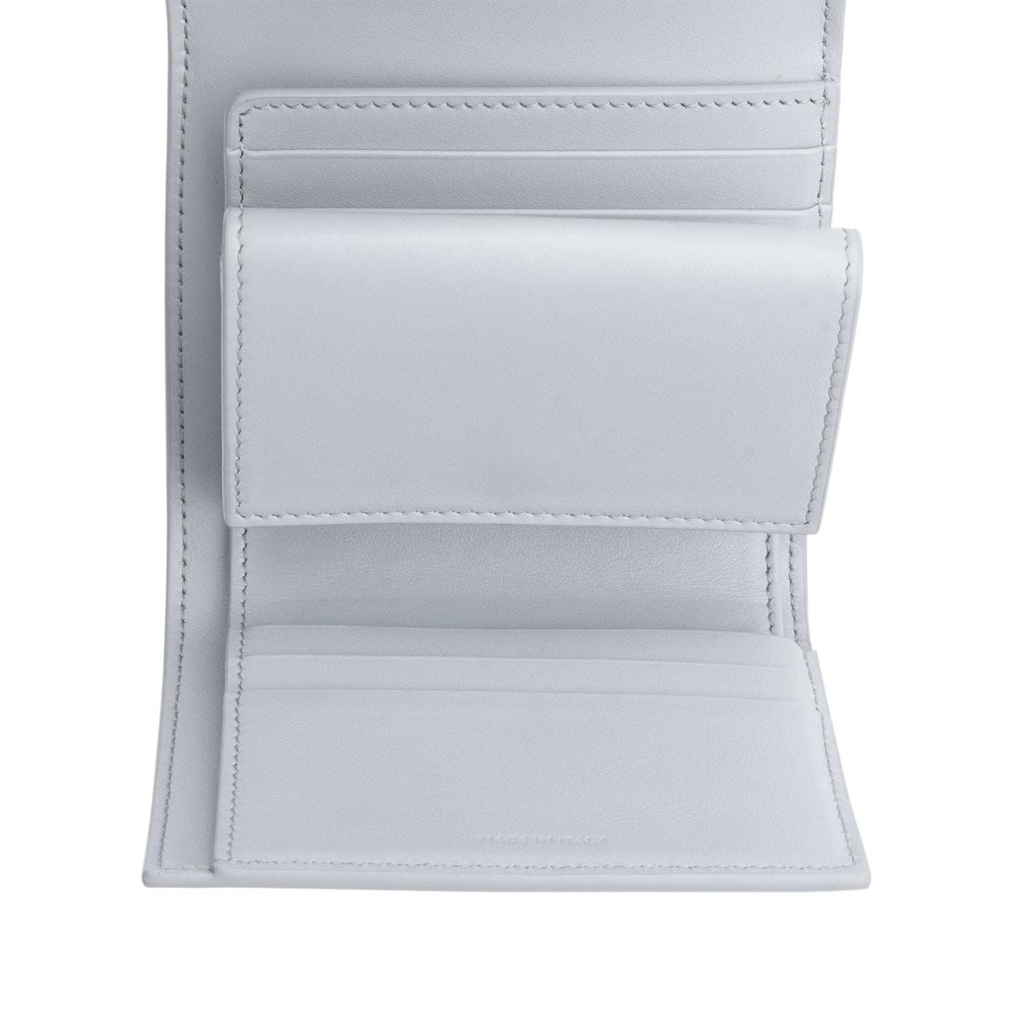 Celine 2023 Blue Leather Small Flap Triomphe Wallet w/ Box & Receipt