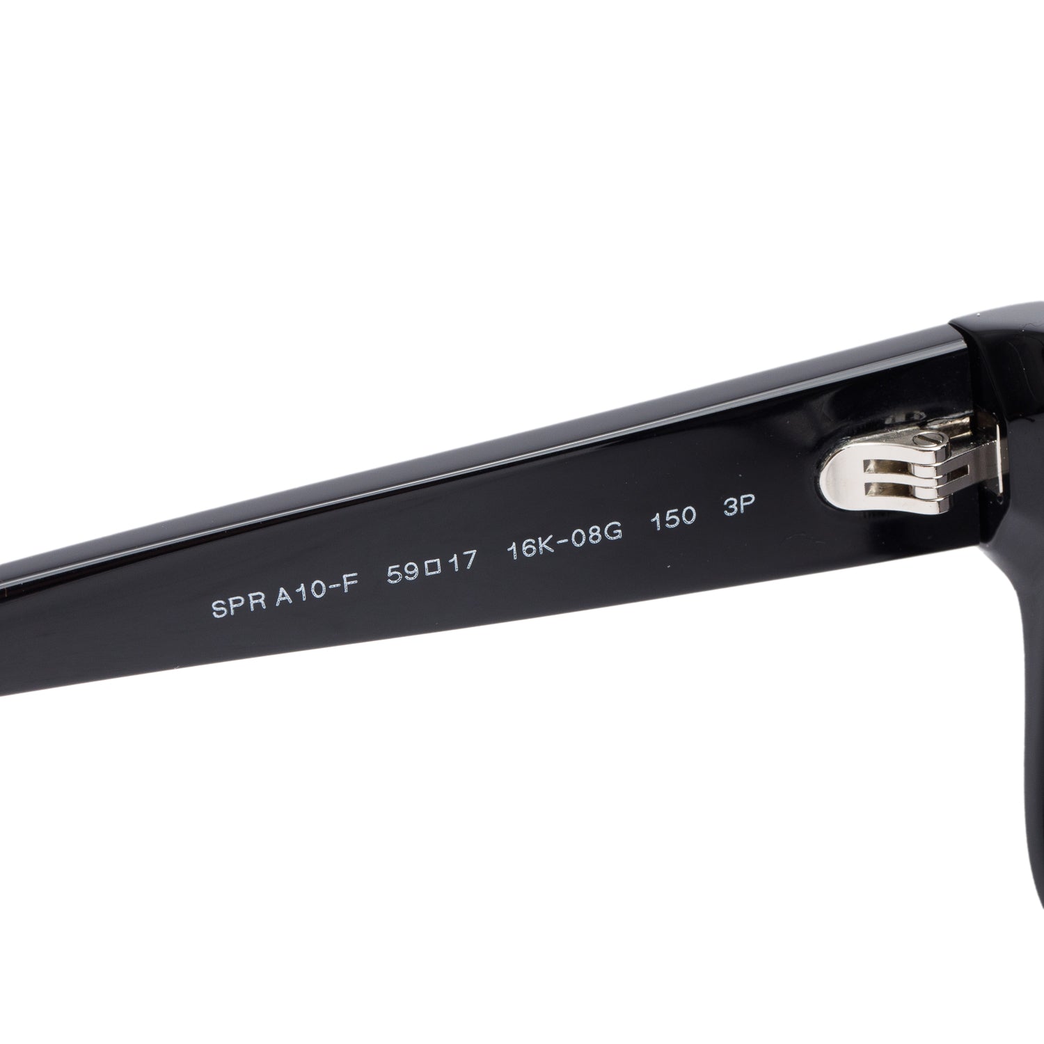 Prada SPR A10-F Black Acetate Square Sunglasses w/ Case