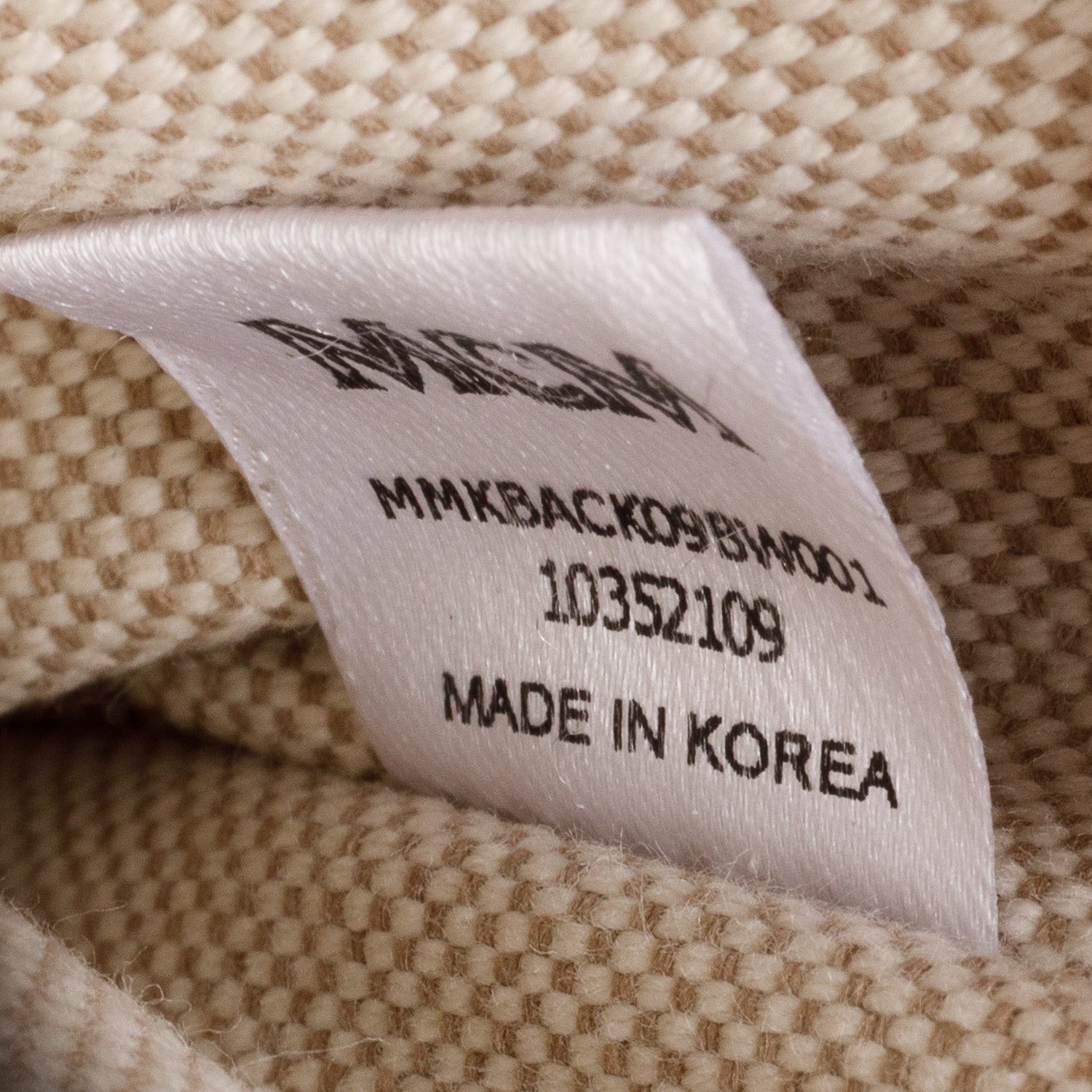 MCM Black/White Cubic Canvas Black Leather Trim Aren Crossbody Bag