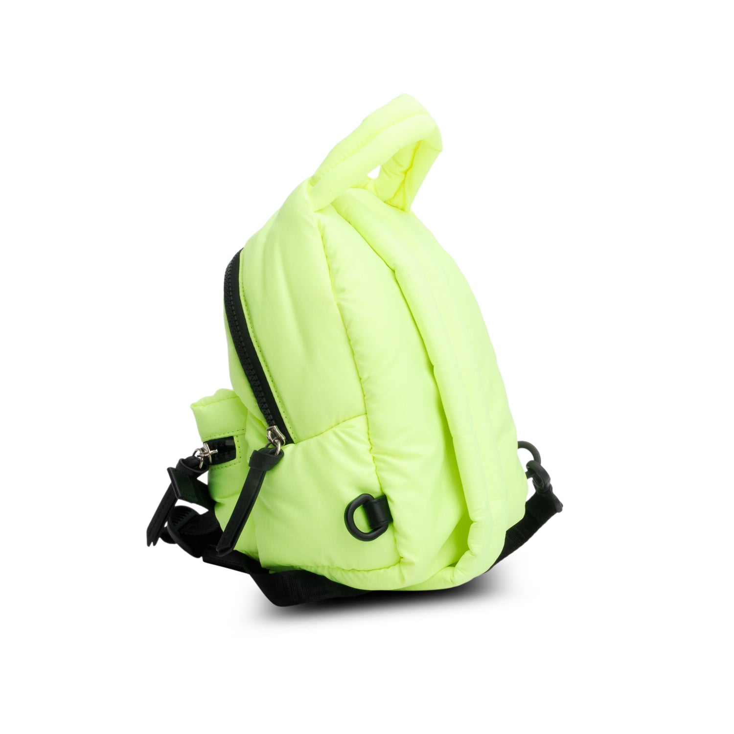 Versace Neon Green Padded Nylon Mini Sling Bag