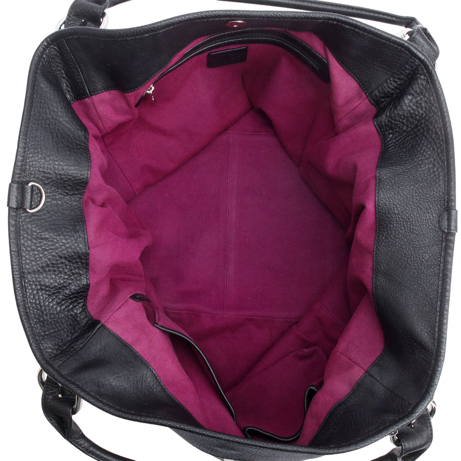 Burberry Black & White Beat Check Canvas Leather Trimmed Beach Tote Bag