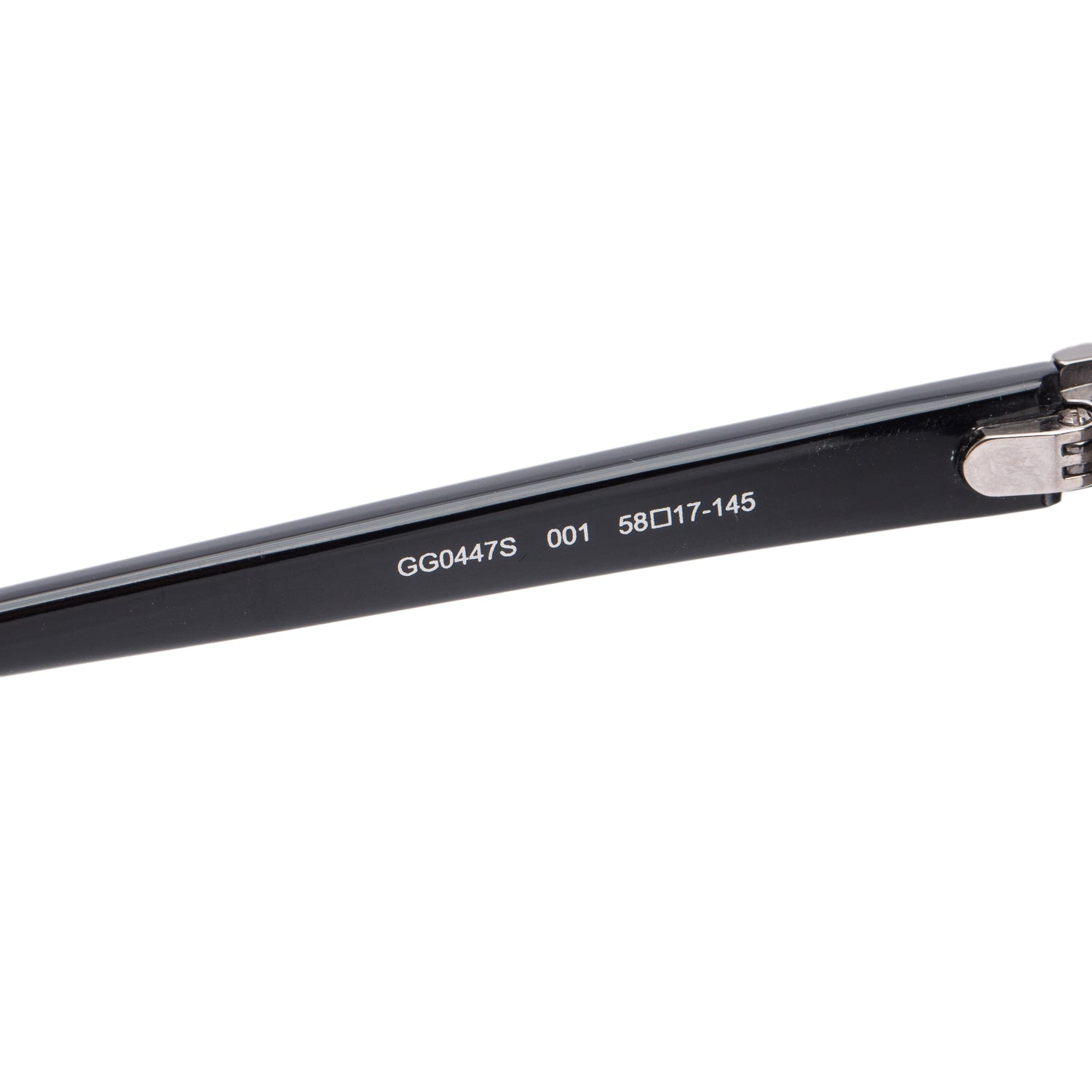 Gucci GG0447S Black Acetate Metal Web Aviator Sunglasses w/ Case