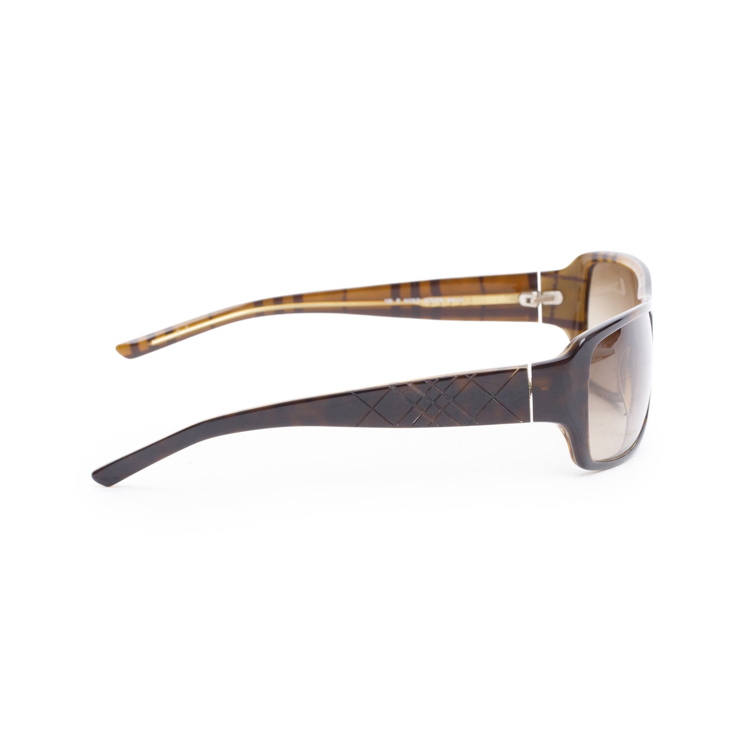 Burberry B438/S Black Acetate Rectangular Sunglasses w/ Case