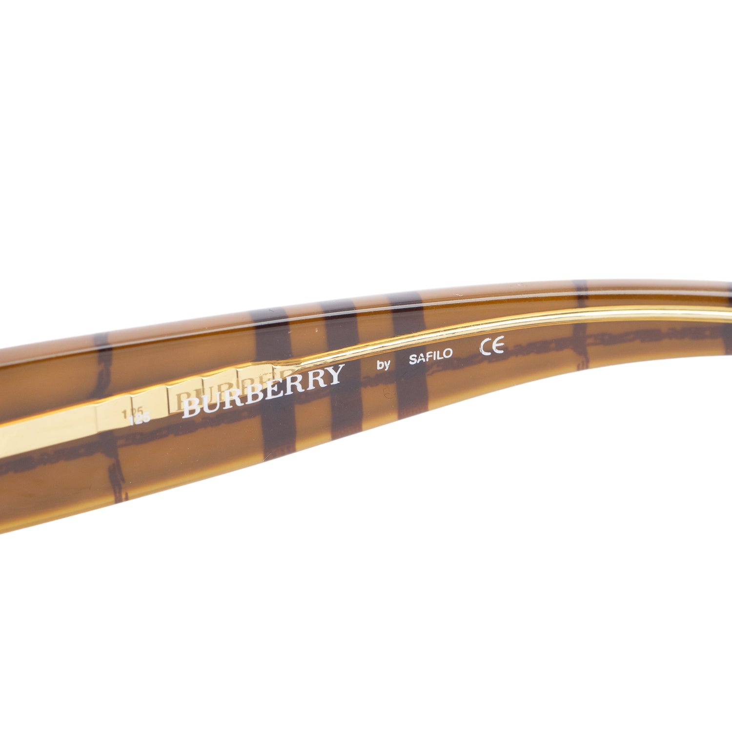 Burberry B438/S Black Acetate Rectangular Sunglasses w/ Case