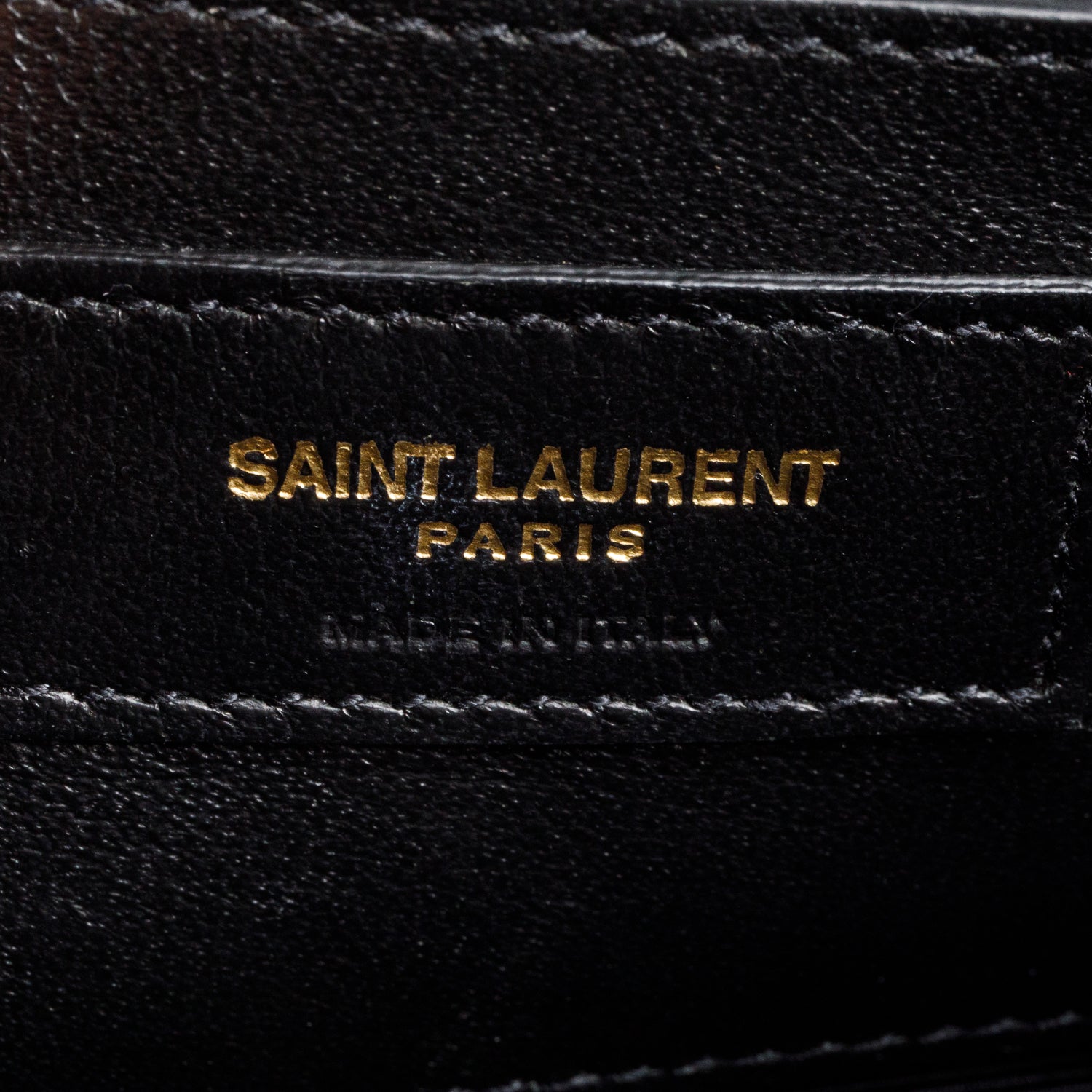 Saint Laurent Black Grained De Poudre Small Envelope Crossbody Bag