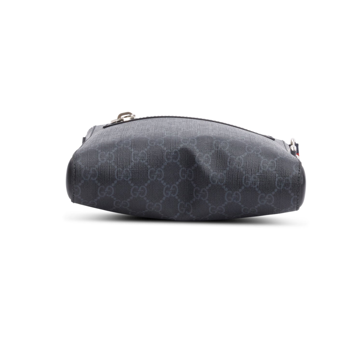 Gucci Black GG Supreme Small Messenger Bag w/ Box