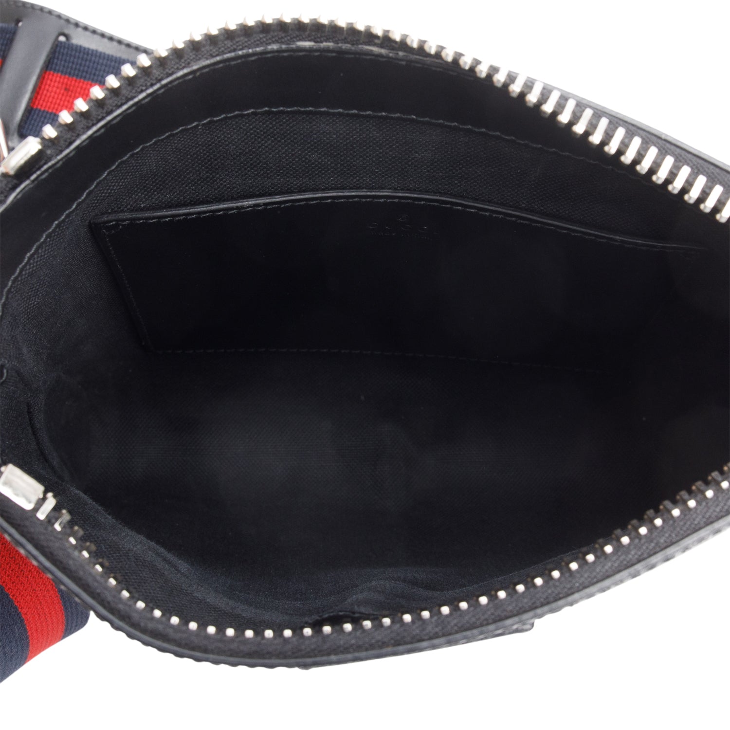 Gucci Black GG Supreme Small Messenger Bag w/ Box