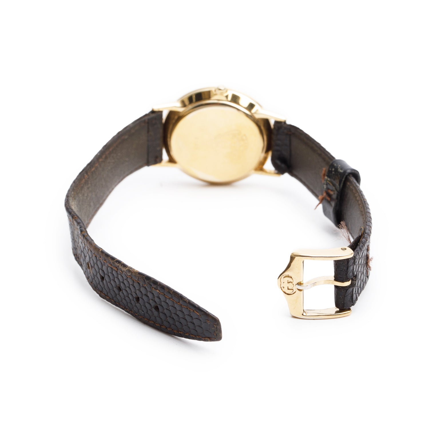 Gucci Gold Plated Stainless Steel 3100 Series 29 MM Quartz Watch Green & Red Dial w/ Box