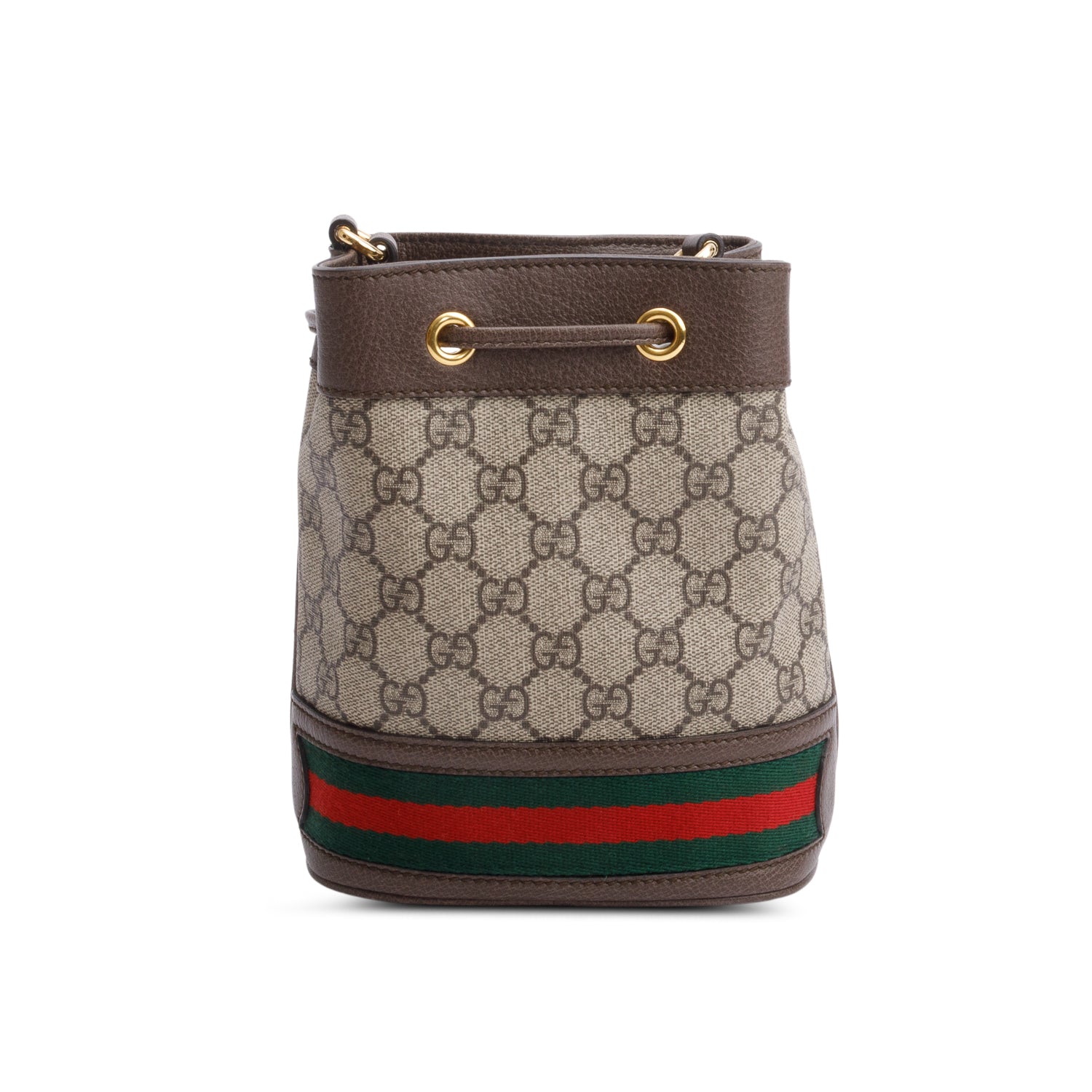 Gucci GG Supreme Web Ophidia Mini Bucket Bag