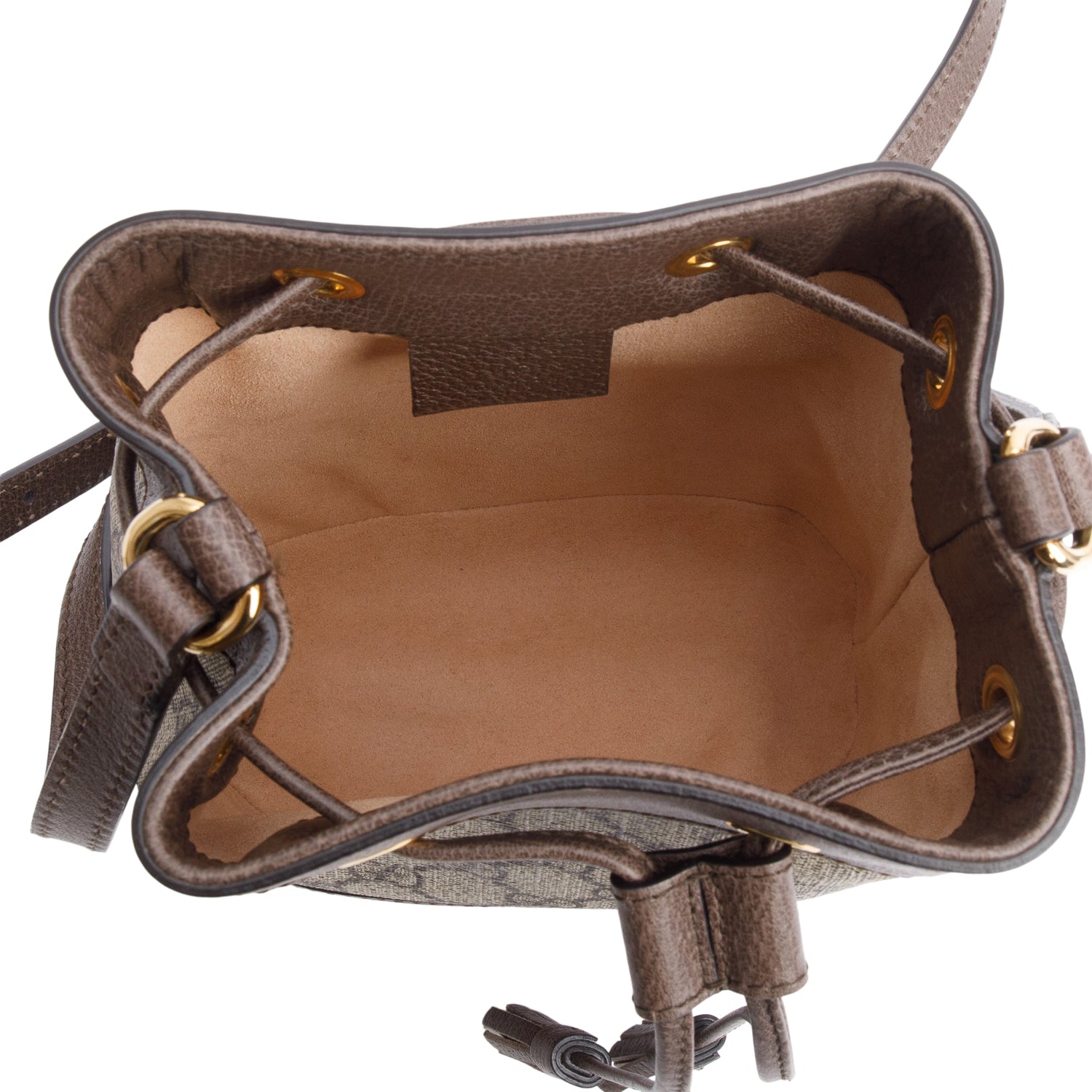 Gucci GG Supreme Web Ophidia Mini Bucket Bag