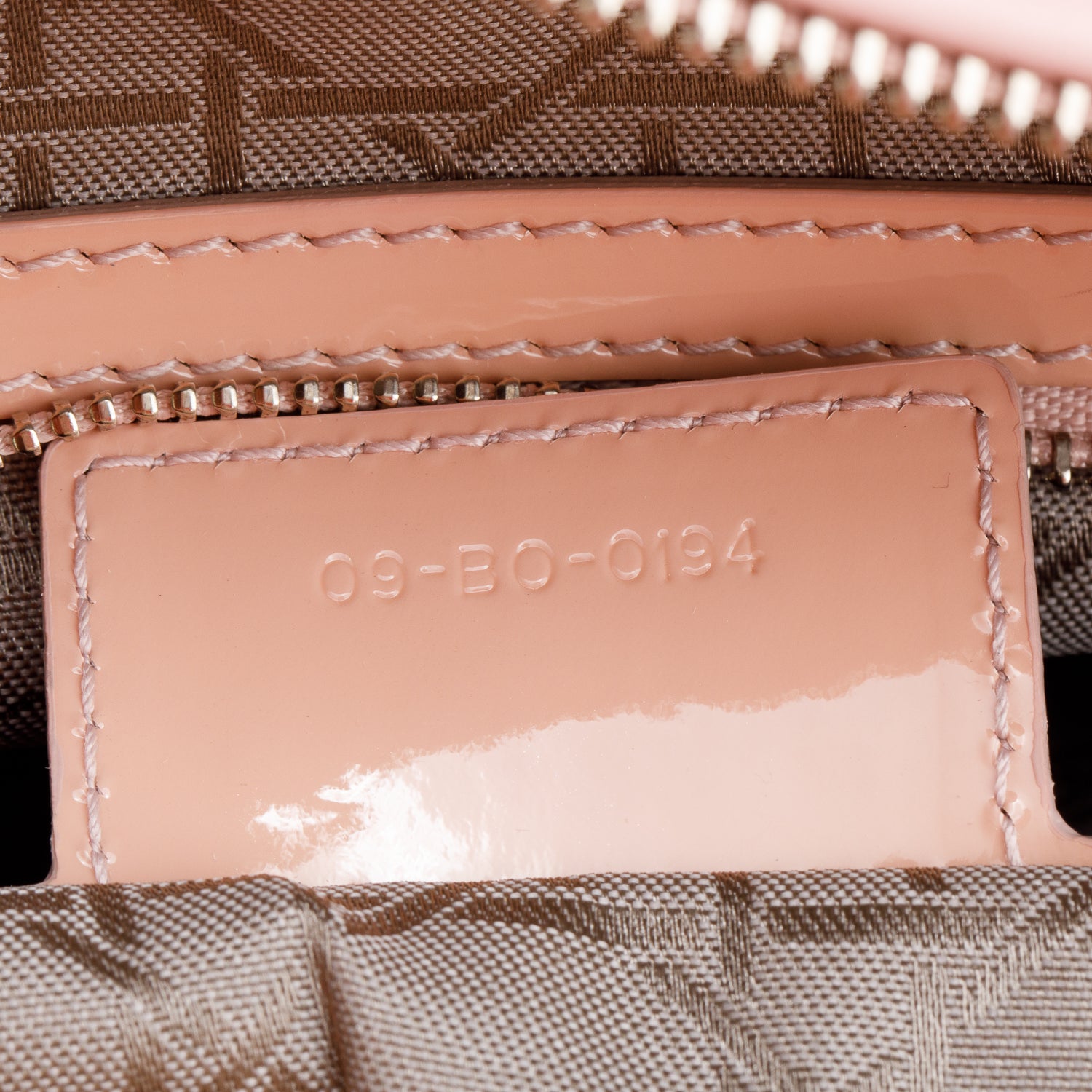 Christian Dior Beige Cannage Patent Leather Large Lady Dior Bag w/ Strap, Box & Authenticity Card