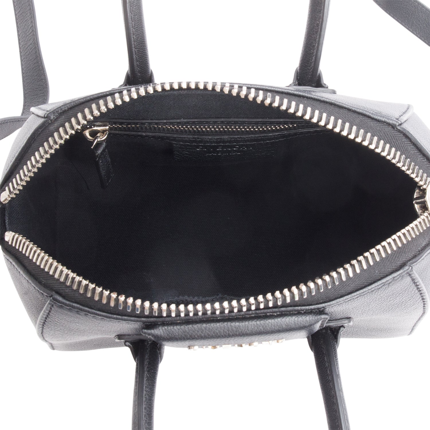 Givenchy Black Grained Leather Small Antigona Satchel